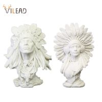 VLead รูปปั้นผู้หญิงอินเดียหินทรายขนาด30ซม. รูปปั้นคนสร้างสรรค์รูปปั้นหน้าต่างแสดงผลสำหรับบ้านอุปกรณ์ประดับตกแต่งสำนักงาน