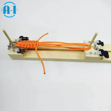 Jig Paracord Bracelet Maker Parachute Cord Braiding Weaving Adjustable  Length Paracord Jig Bracelet Maker DIY Wooden Frame Jig
