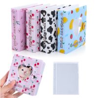 3 Inch Kpop Photo Album Notebook Cover Mini Binder Photocards Storage Collect Hollow Cherry Print Photocard Holder Stationary  Photo Albums