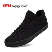 Sneakers Mens Canvas Shoes Fashion Cool Street Sneakers Breathable Mens Casual Shoes Male Brand Classic Black White Shoes KA241