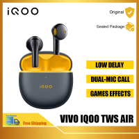 VIVO IQOO TWS หูฟัง Earbuds TWS ไร้สาย,บลูทูธเล่นเกมดีเลย์ต่ำเอฟเฟกต์การโทรไมโครโฟนคู่ลดเสียงรบกวนใช้ OPPO VIVO REALME IQOO และอื่นๆ