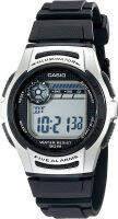 Casio Mens W213-1AVCF Basic Black and Silver Digital Watch