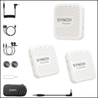 SYNCO G1 A2 Wireless Microphone แบบหนีบปกเสื้อ ชุดไมโครโฟนไร้สาย 2.4GHz สินค้าในไทย พร้อมส่ง ประกัน 1 ปี สีขาว