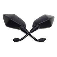 ┅ Universal Motorcycle Side Mirrors 8 10mm Black Motorcycle Rear View Mirror For Kawasaki Z650 Z750 Suzuki GSR 600 KTM Duke 125