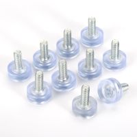 10pcs Adjustable Furniture Feet Clear Pad Screw M6/M8*18mm Leveling Table Height Balance Chair Leg Sofa Support Protect Floor Furniture Protectors Rep