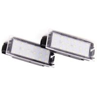 【✱2023 HOT✱】 psffrw ไฟ Led หมายเลขป้ายทะเบียนรถรถยนต์2ชิ้นสำหรับ Renault Megane 2 Clio Laguna 2 Megane 3 Twingo Master Vel Satis