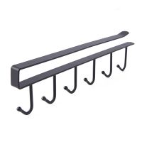 Kitchen Hanger Iron Hooks Shelf Free of Punch Rack Multifunction Hanger for Kitchen Gadgets Mixer Attachment Holders Black