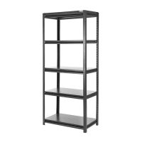 โปรโมชัน ชั้นวางของ 5 ชั้น ZIR สีดำ 5-TIER SHELVING UNIT ZIR-5 BLACK สินค้าโปรโมชั่น เฟอร์นิเจอร์อเนกประสงค์ ชั้นวางของ ราคาถูก