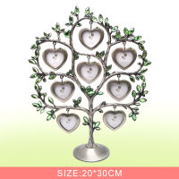 Creative Green Diamond-studded Metal Photo Frame Eight-leaf Personality Tree Photo Frame Birthday Gift Valentines Day Gift