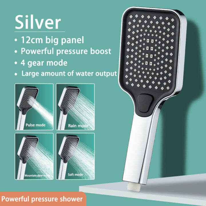 Shower Head, High Pressure Shower Head with Handheld, Universal 4point
