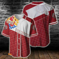 2023 new arrive- XZX180305  Flag of Tahiti style style 3D baseball jersey shirt all over print fathers Day gift