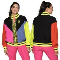 ใหม่มเสื้อผ้าออกกำลังกาย Zumbawear Zumba Spread Love Zip Up Jacket Coat Z1t02129