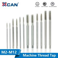 XCAN Machine Thread Tap HSS Screw Taps 90-150 Long Shank Metric Plug Tap M2-M12 For Metalworking Tools Straight Flute Screw Tap Handtool parts Accessories