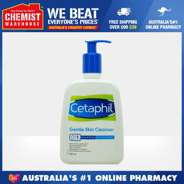 Cetaphil Gentle Skin Cleanser 500ml [Chemist Warehouse] Lazada Singapore