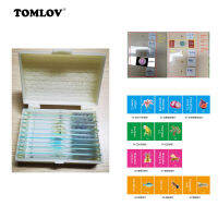 TOMLOV กล้องจุลทรรศน์ชุดสไลด์สไลด์การศึกษาการสังเกตการณ์สำหรับเด็ก