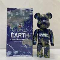Bearbrick 400% Mars Moon Earth หมีรุนแรงกล่องอะคริลิคตกแต่งแนวโน้ม Doll