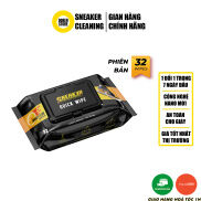 Khăn Lau Giày Nhanh Quick Wipe Sneak3r 32 khăn Công Nghệ Oxi Aciton đa năng
