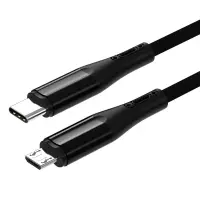 ชนิด C ถึงไมโคร USB สายเคเบิลที่ชาร์จไฟรวดเร็ว USB ชนิด-C อะแดปเตอร์สำหรับ Samsung Huawei MacBook Pro OTG โทรศัพท์มือถือไมโคร USB สายเคเบิลแปลง