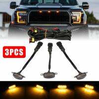 3X รมควันเลนส์ Amber LED ด้านหน้า Grille ไฟเดย์ไลท์สำหรับ Ford F-150 Raptor