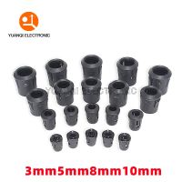 10pcs Black Plastic Lamp Bases 3mm/5mm/8mm/10mm LED Diode Holder Black Clip Bezel Socket Mount DIY Light Emitting Diode