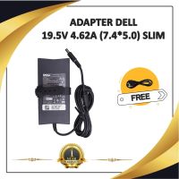 ADAPTER NOTEBOOK DELL 19.5V 4.62A (7.4* 5.0) SLIM / อะแดปเตอร์เดล + แถมสายไฟ