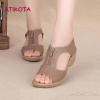 COD DSFEDTGETEER Atikota Womens Fashion Wedges Sandal Non-slip Comfortable Breathable Sandals for Women