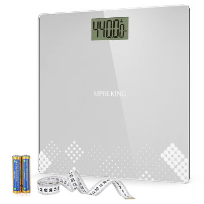 MPBEKING MBEKING Bathroom Scale for Precise Weighing up to 440lbs/200KG Scale Body Weight with Baby and Pet Mode - Smart Digital Scale with High Accuracy and Batteries Include (Grey)