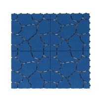 แผ่นกันลื่น HOME LIVING STYLE BIG STONE 30X30 ซม. สีน้ำเงิน ANTI-SLIP MAT HOME LIVING STYLE BIG STONE 30X30CM BLUE