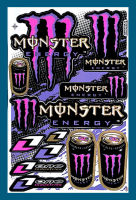 สติกเกอร์ติดรถ Monster 837 สีชมพู สติกเกอร์แต่งรถ สำหรับรถมอเตอร์ไซค์ ติดรถยนต์ หมวกกันน็อค โลโก้  Stickers ยอดฮิต จำนวน 1 แผ่น