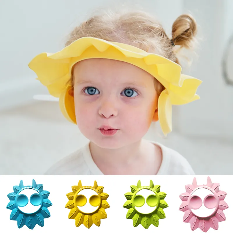Maple leaf Baby Shower Cap Shampoo Wash Hair Kids Bath Adjustable Shield  Waterproof Ear Protection | Lazada PH