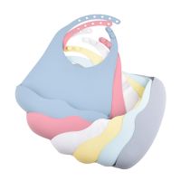 【DT】hot！ Baby Silicone Bib Cartoon Printed Soft Bibs Sucker Bowl Plate Cup Fork Sets Non-slip Childrens Dishes BPA