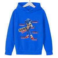 Sonic The Hedgehog Hoodie เสื้อกันหนาวพร้อมกระเป๋าสำหรับเด็กชายหญิง2022เกมใหม่ Hoodie อะนิเมะคอสเพลย์เด็ก Hoodie Street Hip Hop Jumper