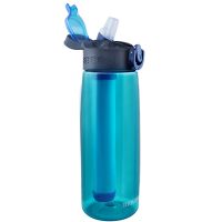 【CC】☇✗  Purifier Bottle Outdoor Camping Survival Emergency Supplies Filter Filtration System Kettle 650ML