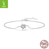 [COD] Ziyuns new s925 silver sparkling Moissanite bracelet simple light luxury style with certificate hand MSB001