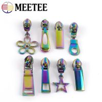 10Pcs Decorative Zipper Puller Rainbow Slider for 5 Nylon Zippers Bag Clothes Zip Pull Head Sewing Closures Repair Accessories