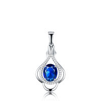 Kuololit Topaz Gemstone Pendant For Women Solid 925 Sterling Silver Oval 8x10 Zultantite Ruby necklace for Engagement No chain