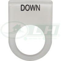 Nameplate เนมเพลท 22 มิล DOWN