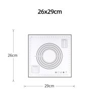 【☑Fast Delivery☑】 shuzhi525858 แกดเจ็ตสำหรับครัวทำแป้งพิซซ่าทำถาดอบอาหารแผ่นรองอบทำขนมเครื่องมือทำขนมปังเสื่อสำหรับนวดแป้งโดแบบนอนสติ๊ก