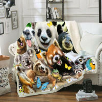 Animal animal 3D Print Fleece Blanket for bed bedspread Sherpa blanket