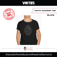 Viktos - Youth Diamond Tee [ Black ] เสื้อยืดเด็ก เสื้อยืดเด็กคอกลม เสื้อยืดเด็กผู้ชาย เสื้อยืดทหาร