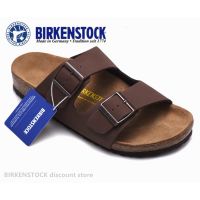 Birkenstocks Arizona lelaki/wanita Classic Cork Beach Slippers Matte kasut kasual 34-45