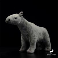 Giant Rhino High Fidelity Anime Paraceratherium Plushie Indricotheres Plush Toys Lifelike Animals Simulation Stuffed Doll Toy