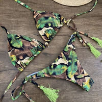 Para Praia Wrinkle Bikini Sexy Bathing Suit for Women Swimsuit Beachwear Halter zilian Bikini Push Up Swimwear Women