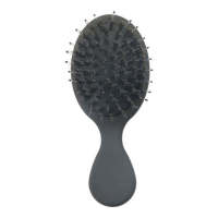 Star Mall Bristle Mini Air Cushion Comb Cute Comb Hair Smooth Makeup Hairdressing Comb Color:black