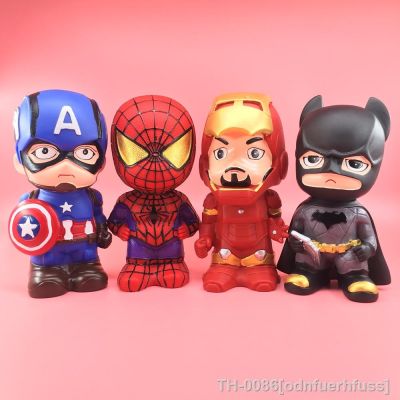 ❒✗❡ Super-herói spiderman mealheiro para crianças meninos presente de aniversário brinquedos papel moeda banco seguro dos desenhos animados caixa dinheiro economia grande