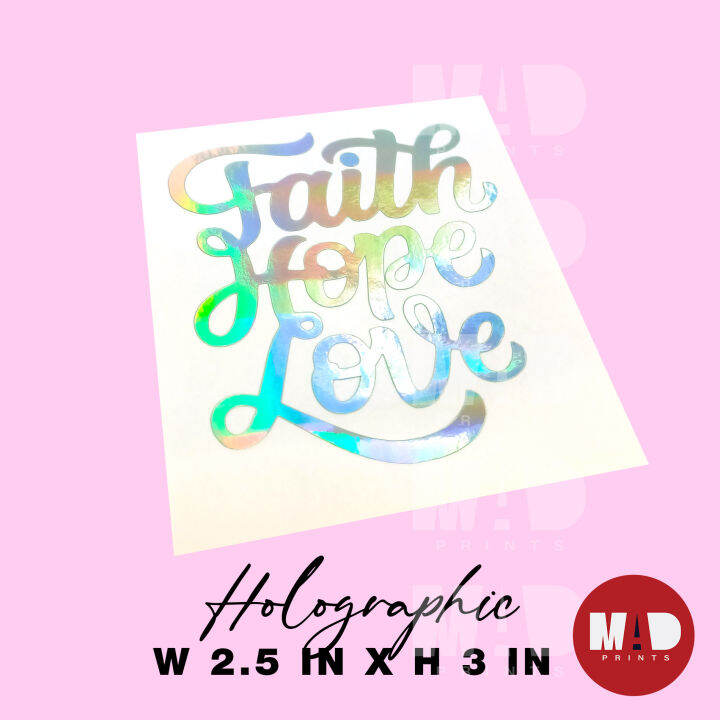 Faith Hope Love Quotes Decal Sticker Lazada PH