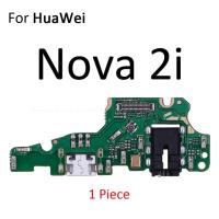 ที่ชาร์จ Usb พอร์ตแท่นชาร์จสายเคเบิลงอได้บอร์ดและไมโครโฟนสำหรับ Huawei Nova 7i 7 6 Se 5T 5i 4e 4 3 3i 3e 2S 2i 2 Plus