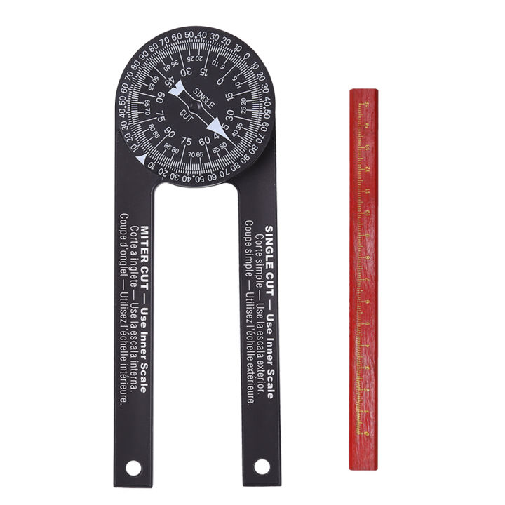 miter-saw-protractor-abs-angle-finder-meter-miter-gauge-goniometer-digital-protractor-inclinometer-measuring-ruler-with-pencil