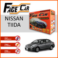 ผ้าคลุมรถ ส่งฟรี NISSAN TIIDA ตรงรุ่น กล่อง FACE CAR ผ้า HISORON อย่างดีหนาพิเศษ ป้องกันแดด ป้องกันฝน ป้องกันฝุ่น