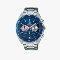 Casio นาฬิกาข้อมือผู้ชาย Casio Standard Chronograph Edifice Silver รุ่น EFV-590D-2AVUDF